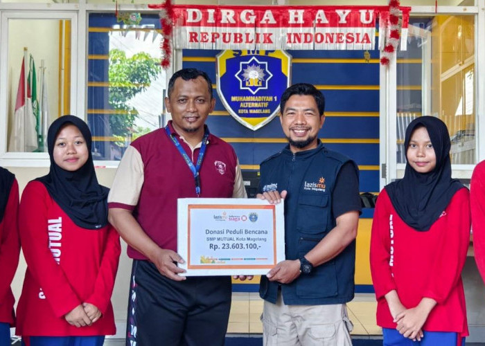 Siswa SMP Mutual Magelang Kumpulkan Donasi Rp23,6 Juta untuk Korban Bencana