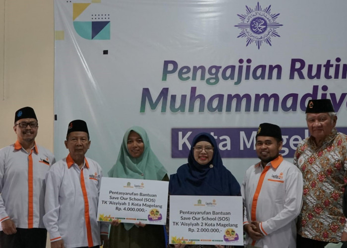 Lazismu Kota Magelang Salurkan Bantuan SOS ke Dua TK Aisyiyah
