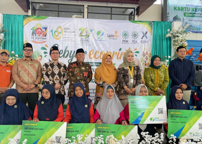 Bank Syariah Nasional Berikan Jaminan Sosial untuk 88 Guru PAUD Aisyiyah Kota Magelang