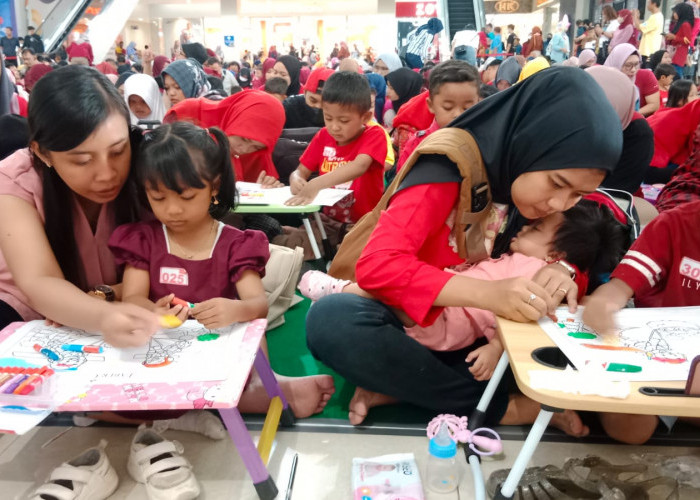 Pecah! 1.000 Peserta Ibu-Anak Mengikuti Lomba Mewarnai Faber-Castell di Artos Mall Magelang
