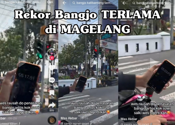 Lampu Merah Terlama di Magelang Sampai 5 Menit, Netizen : Bisa Disambi Skripsian