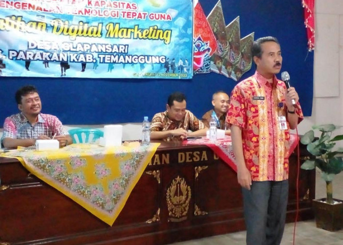 Pelaku UMKM di Desa Glapansari Temanggung Dilatih Digital Marketing