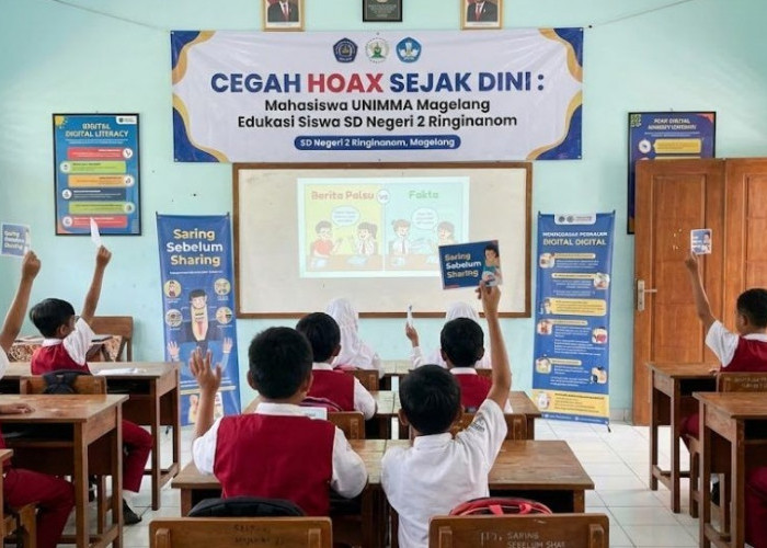 Mahasiswa UNIMMA Edukasi Literasi Digital di Magelang Guna Cegah Hoaks dan Ujaran Kebencian Dini