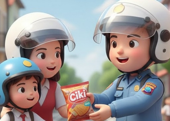 Beri Snack Gratis, Cara Unik Polisi Magelang Apresiasi Anak-anak yang Tertib Gunakan Helm