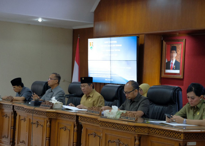 Suasana rapat paripurna DPRD Kota Magelang, Rabu 21 Juni 2023