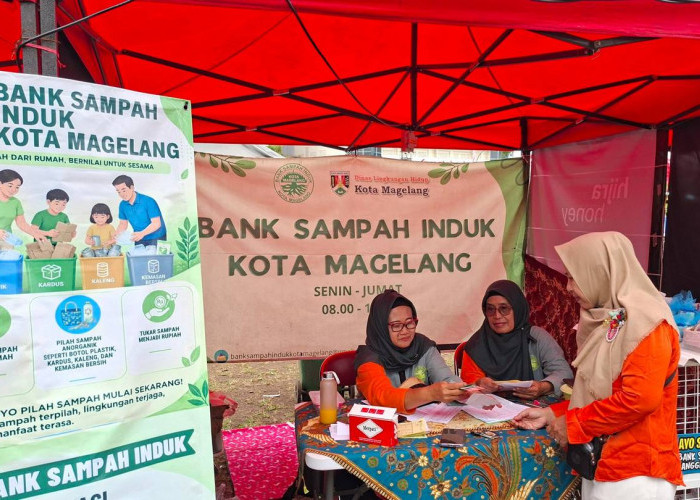 Bank Sampah Induk Kota Magelang Kenalkan Pengelolaan Sampah di Magelang Flower Festival