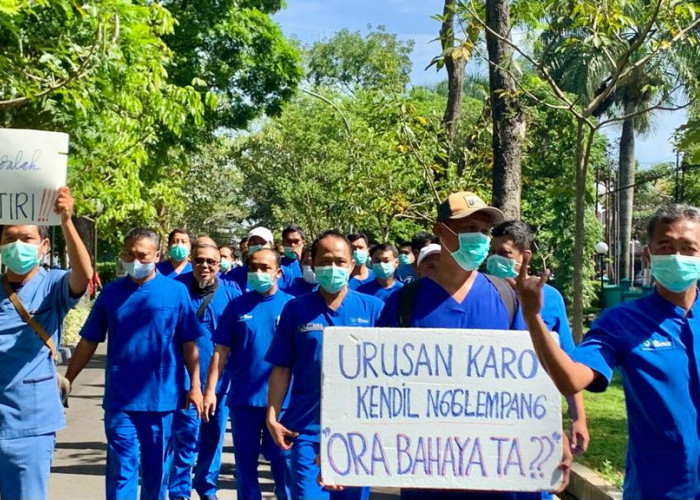 Tuntut Keadilan! Ratusan Nakes RSJ Soerojo Magelang Gelar Unjuk Rasa