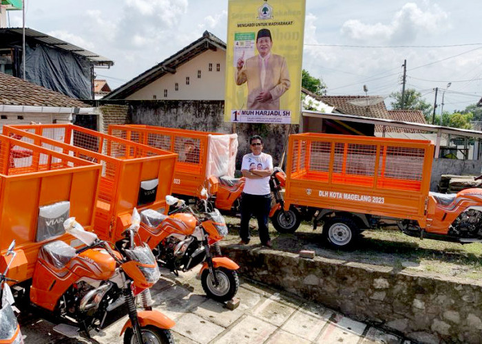 Anggota DPRD Kota Magelang Muh Harjadi Salurkan Bantuan Armada Pengangkut Sampah