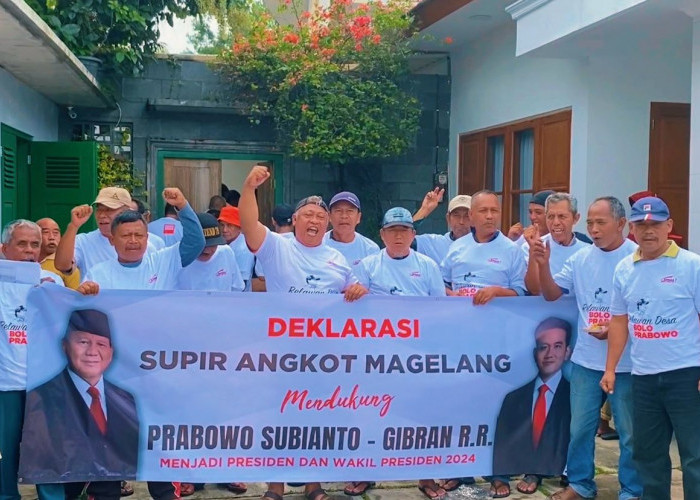 Sopir Angkot di Kota Magelang Dukung Prabowo-Gibran, Berharap Kredit Murah untuk Modal Usaha Keluarga