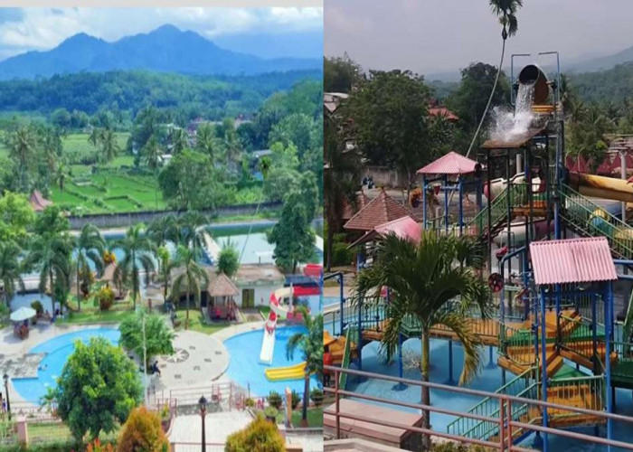 Serunya Bermain Air di Taman Air Kalibening Magelang Punya Background Pegunungan Cocok untuk Liburan Keluarga!