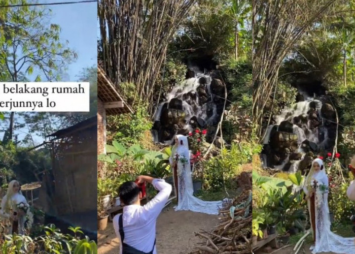 Viral Video Rumah di Desa Punya Air Terjun Pribadi di Temanggung Buat Lokasi Foto Pernikahan