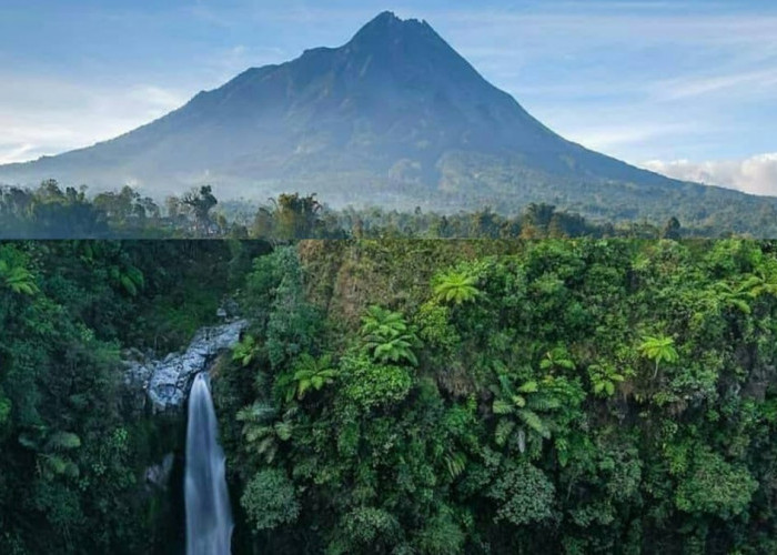 Menikmati Segarnya Air Terjun Kedung Kayang Magelang Sekaligus Melihat Pemandangan Gunung Merapi