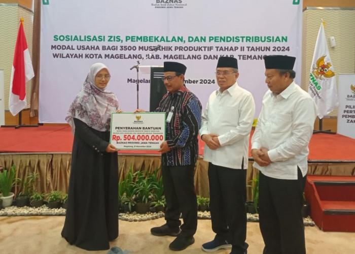 Baznas Beri Bantuan 3.500 Mustahik Produktif di Magelang dan Temanggung