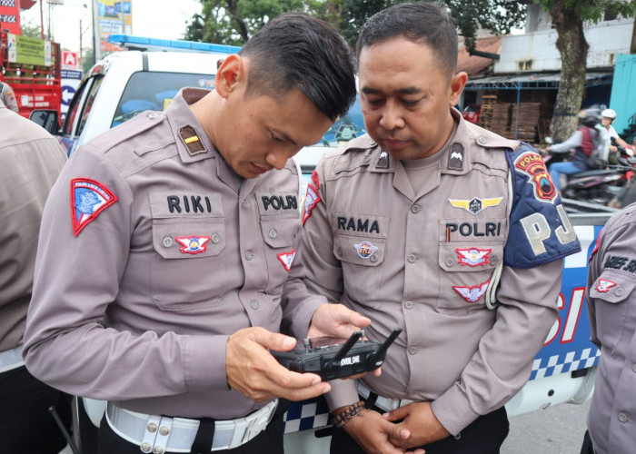 Uji Coba ETLE Drone di Simpang 4 Pakelan Magelang, Deteksi Pelanggaran Lalu Lintas