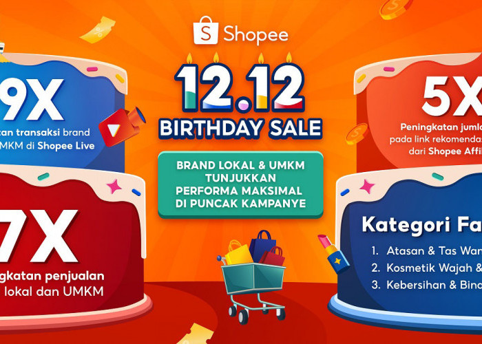 Shopee 12.12 Birthday Sale: Penjualan Produk Brand Lokal dan UMKM Meningkat Hingga 7 Kali Lipat!