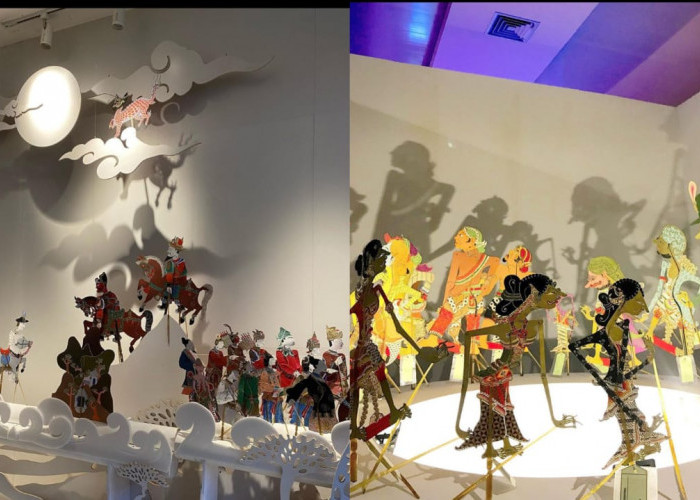 Koleksi wayang kulit di Museum Sonobudoyo Yogyakarta