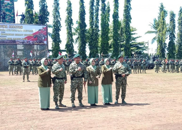 Sertijab: Letkol Budi Sanjaya Jabat Danyonif 412/BES Purworejo