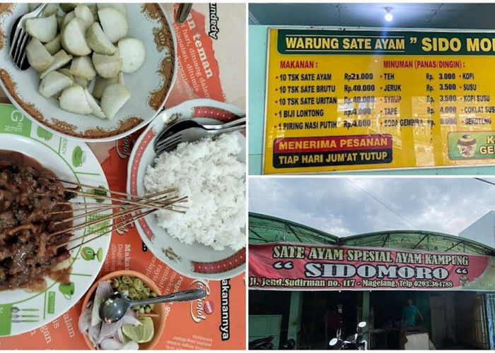 Sate Ayam Kampung Terenak di Magelang Wajib Dicoba! Sate Ayam Sidomoro Kuliner Legendaris Harganya Terjangkau 
