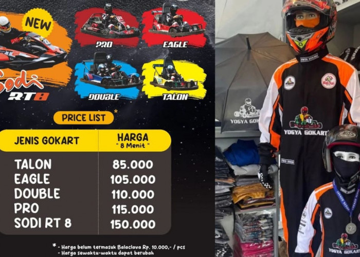 price list wahana gokart jogja