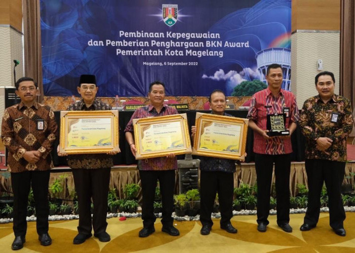 Pemkot Magelang Raih 3 Penghargaan Manajemen ASN dari BKN  