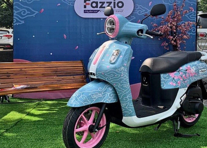 Harga Terbaru Yamaha Fazzio Connected Hybrid Edisi Batik-Sakura, Hasil Perkawinan Budaya Indonesia dan Jepang