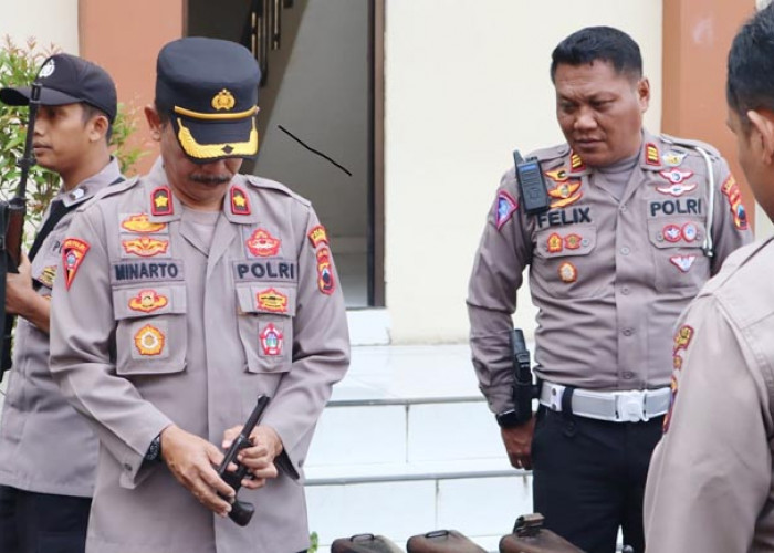 Wakapolres Temanggung Pimpin Pemeriksaan Senpi Anggota