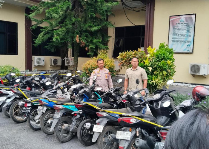 Gerebek Judi Sabung Ayam di Tempuran, Polresta Magelang Sita 18 Motor Penonton Kabur