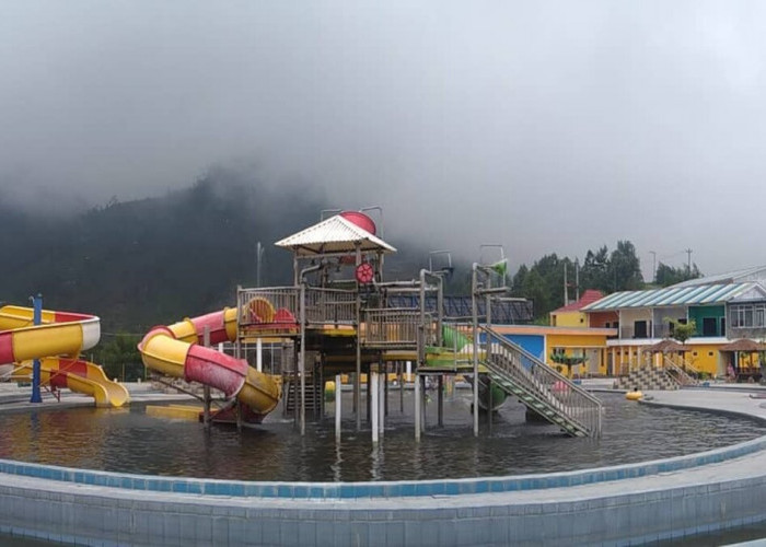 D’qiano Spring Waterpark- Tempat Wisata Favorit Berendam Air Hangat dengan View Pegunungan Dieng