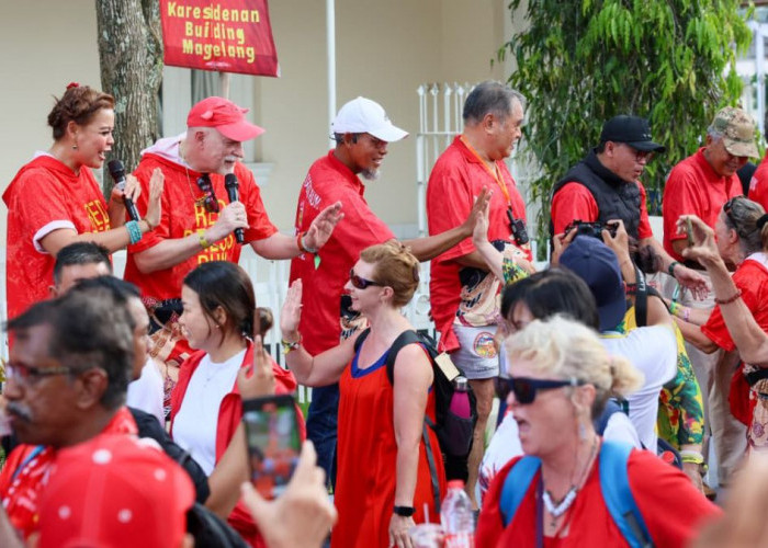 Ajang Red Dress Run Interhash 2026 di Magelang Diikuti Ribuan Pelari 44 Negara