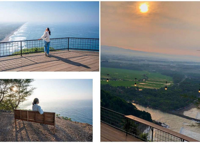 Senja di Sagara View of Karangbolong, Mewarnai Langit dengan Keindahan Romansa yang Tersaji dari ketinggian 