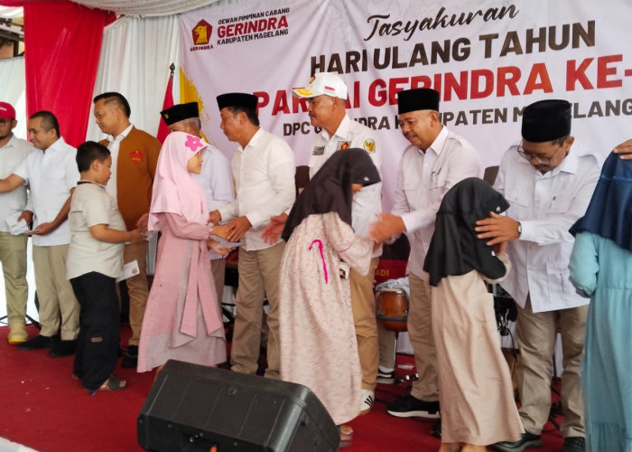 Gerindra Magelang Rayakan HUT ke-18 dengan Aksi Sosial dan Lingkungan, Targetkan 15 Kursi DPRD