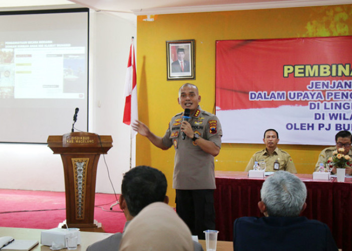 Kapolresta Magelang Imbau Para Kepala Sekolah Bantu Tangani Kenakalan Remaja