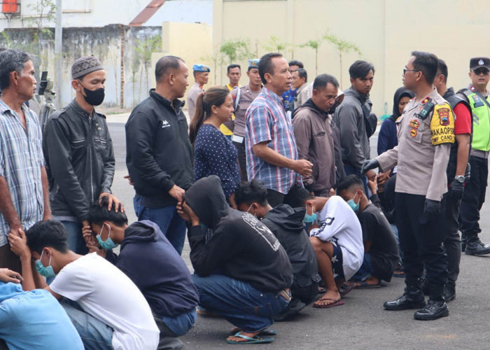 Saling Tantang di Media Sosial, Sekelompok Remaja Bersajam Diamankan Polres Magelang Kota