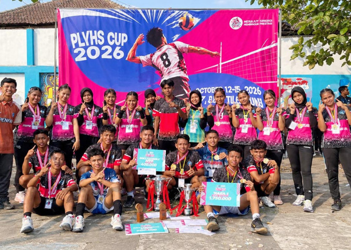 Tim Voli Putra dan Putri SMPN 4 Magelang Borong Gelar Juara
