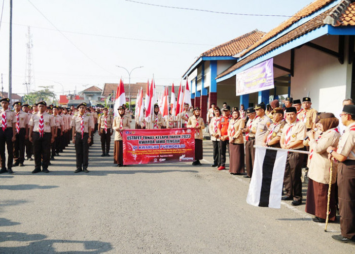 Pasukan Estafet Tunas Kelapa Purworejo Diberangkatkan