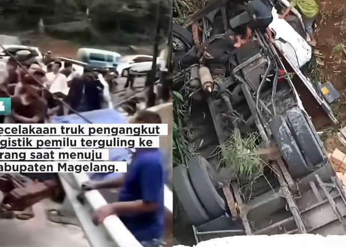 Apa Penyebab Kemacetan di Jambu Semarang? Truk Pengangkut Surat Suara Pemilu 2024 yang Terguling Alasannya
