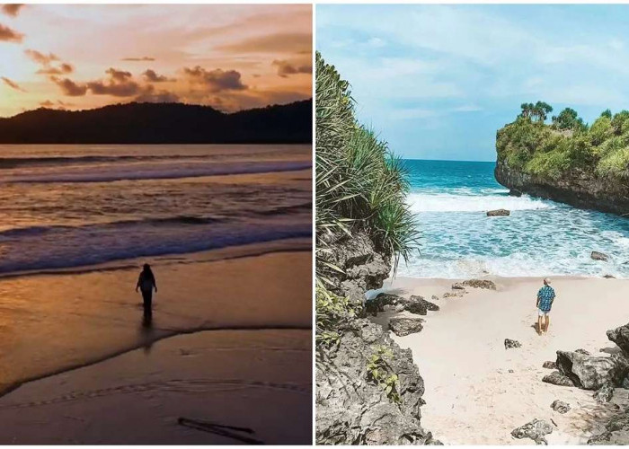 Rekomendasi wisata untuk Menikmati Senja yang Memukau Pantai Peyuyon, Hidden Gem Eksotis di Gunungkidul