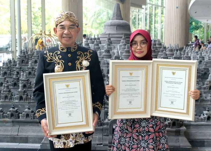Kota Magelang Borong 6 Penghargaan Sanitasi Total Berbasis Masyarakat Award 2022