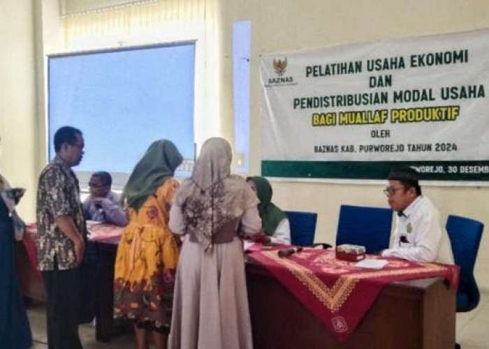 Puluhan Mualaf Produktif di Purworejo Diberi Pelatihan dan Modal Kerja 