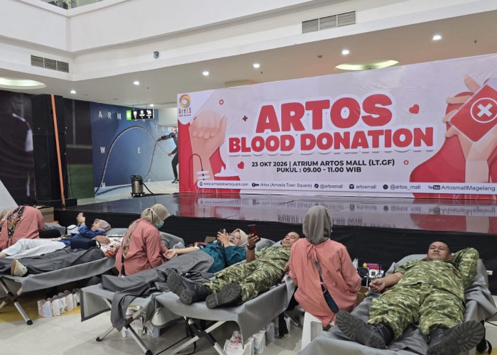 Peringati HUT ke-15, Artos Mall Magelang Kumpulkan 67 Kantong Darah Lewat Artos Blood Donation