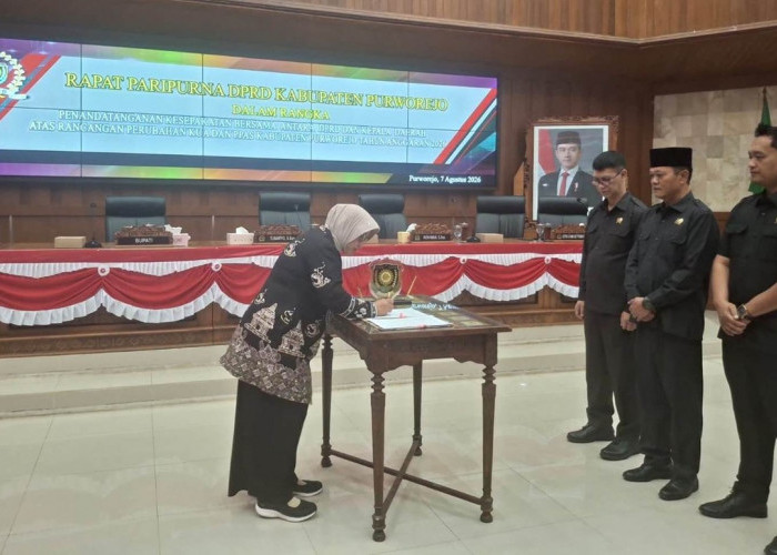 DPRD dan Bupati Purworejo Sepakati Hasil Pembahasan KUA PPAS Perubahan TA 2026