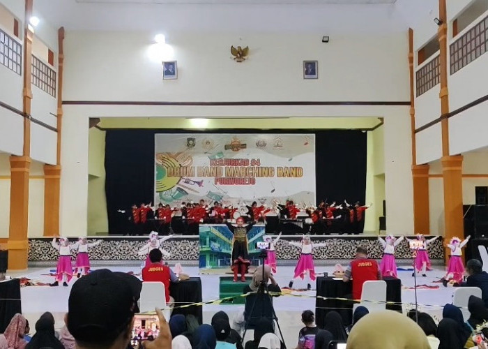Puluhan Tim Adu Skill di Kejurkab #4 Drum Band dan Marching Band Purworejo