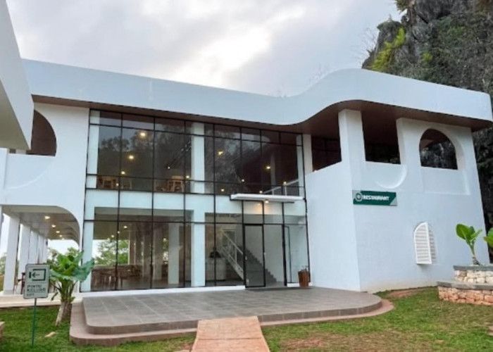 bangunan di objek wisata stone valley gunung kidul