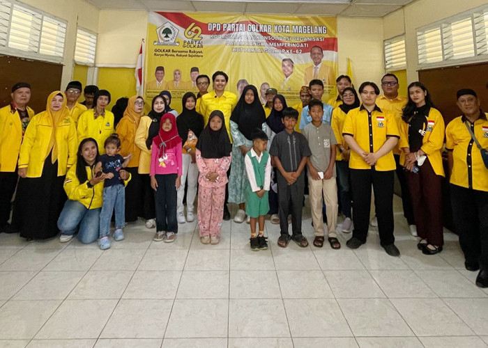 DPD Partai Golkar Kota Magelang Peringati HUT ke-62 dengan Santuni Anak Yatim hingga Ziarah TMP