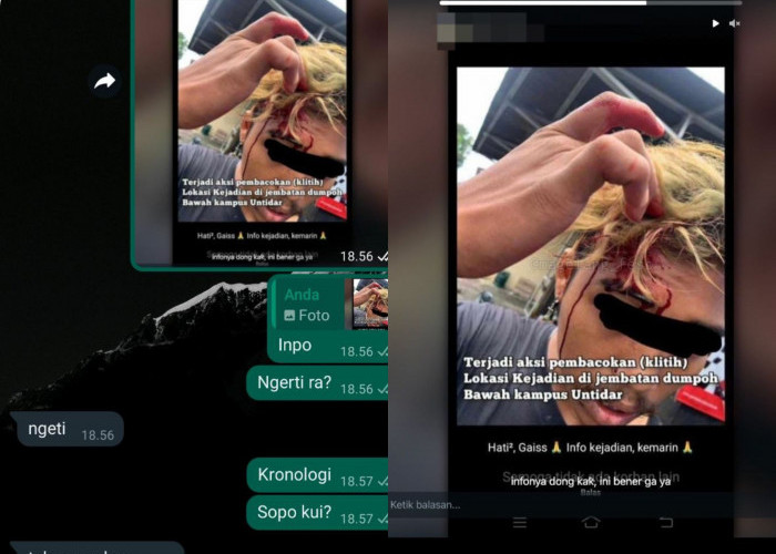 Tukang Galon di Magelang Tiba-tiba Disabet Celurit Orang Tak Dikenal