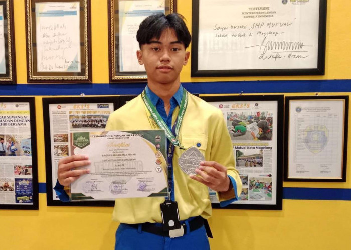 Ragnar Arnawama Arhab Raih Medali Perak, Harumkan Nama SMP Mutual Kota Magelang