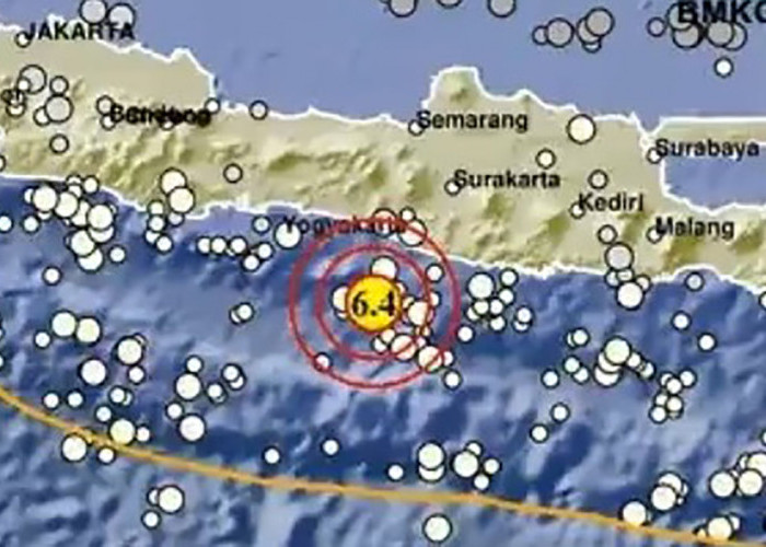 Gempa Berkekuatan 6,4 M Berpusat di Bantul Jogja Guncang Pulau Jawa