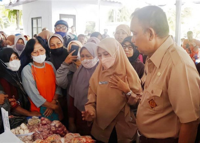 Berbagai Sembako Murah Dijual di Bazar Pangan, di DKPP Purworejo