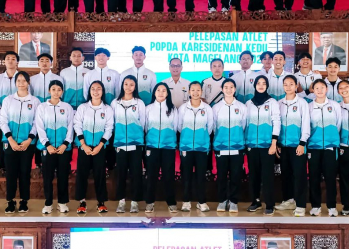 Walikota Magelang Melepas 160 Atlet Pelajar Kota Magelang Untuk Berlaga di Popda Tingkat Karesidenan Kedu 2024