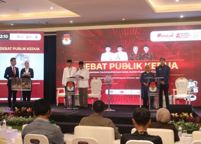 Usai Berdebat Sengit, Dua Paslon di Purworejo Ajak Masyarakat Sambut Pilkada Riang Gembira